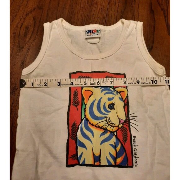 Vintage Busch Garden Tank Top Tiger Graphic Toddler 2T Made in USA - Picture 5 of 7